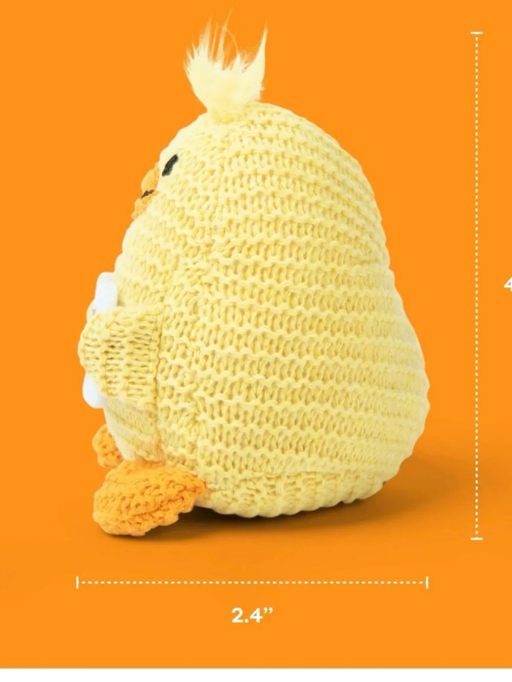 Lil Cheers Yellow Duck Plush Small Pet Toy